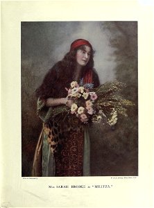 Sarah Brooke as Militza. W. & D. Downey