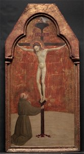 Sassetta - St. Francis Kneeling before Christ on the Cross - 1962.36 - Cleveland Museum of Art