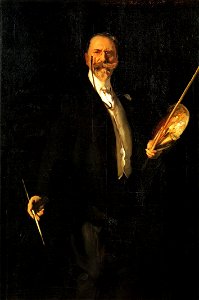 William Merritt Chase by John Singer Sargent 1902. Free illustration for personal and commercial use.