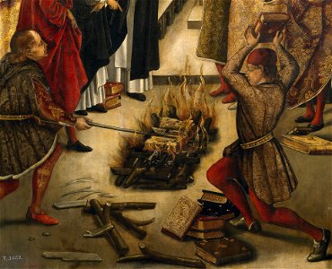 Santo Domingo y los albigenses-detalle