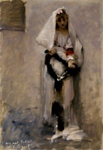 John Singer Sargent - A Parisian Beggar Girl (1877)
