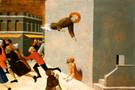 Sassetta - The Blessed Ranieri Frees the Poor from a Prison in Florence - WGA20867. Free illustration for personal and commercial use.
