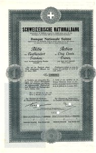 Schweizerische Nationalbank 500 Fr 1907