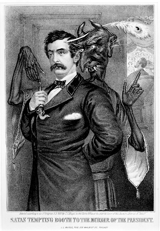 Satan tempting Booth to the murder of the President LCCN2003689283