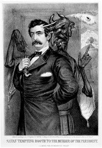 Satan tempting Booth to the murder of the President LCCN2003689283
