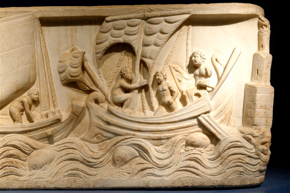 Sarcophagus with nautical scene Ny Carlsberg Glyptotek IN1299 n4