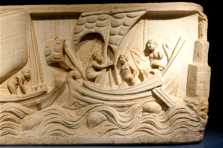 Sarcophagus with nautical scene Ny Carlsberg Glyptotek IN1299 n4