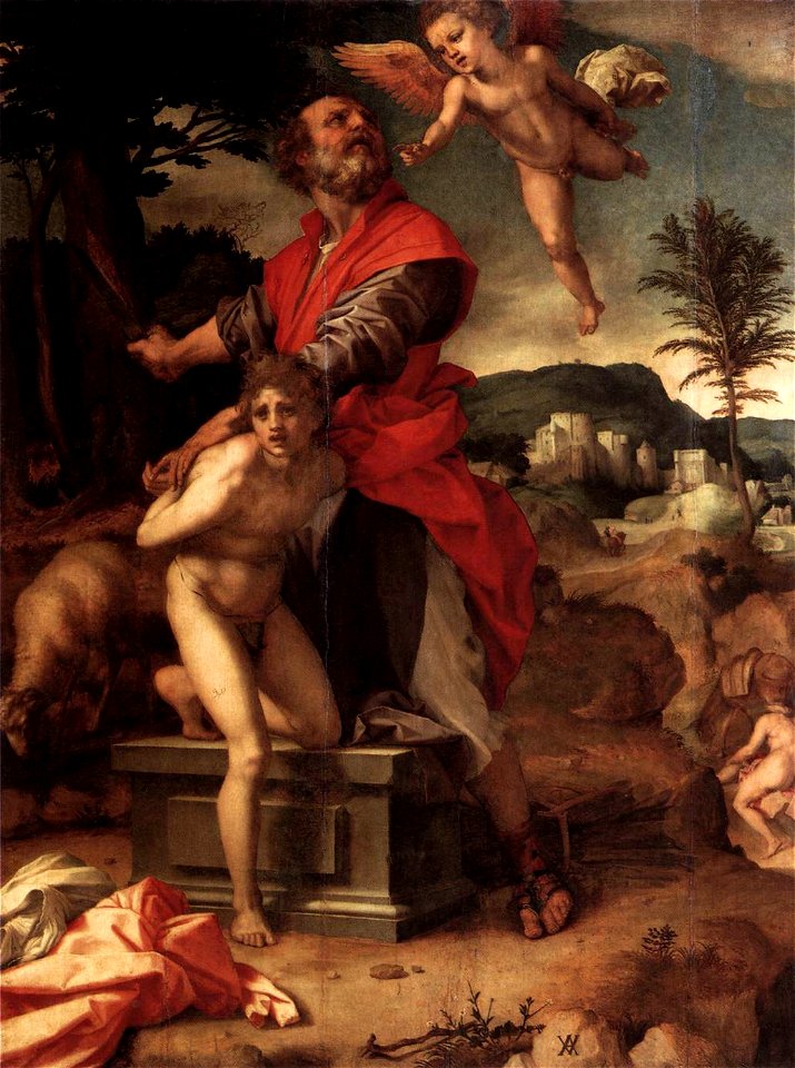 Andrea del Sarto - Il sacrificio di Isacco (Dresden) - WGA00396