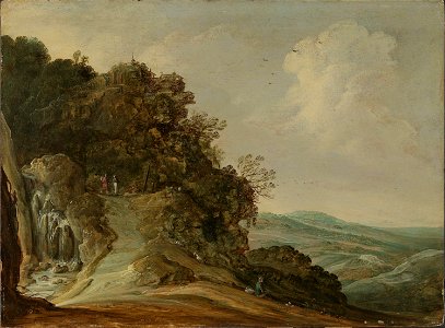 Pieter Dircksz. Santvoort - Landscape - NG.M.02795 - National Museum of Art, Architecture and Design. Free illustration for personal and commercial use.