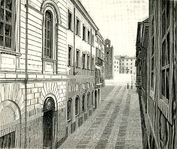 Sassari via delle Finanze e palazzo dell’intendenza di finanza