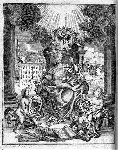 Schweser Kluger Beamte 1768 Frontispiz Justitia