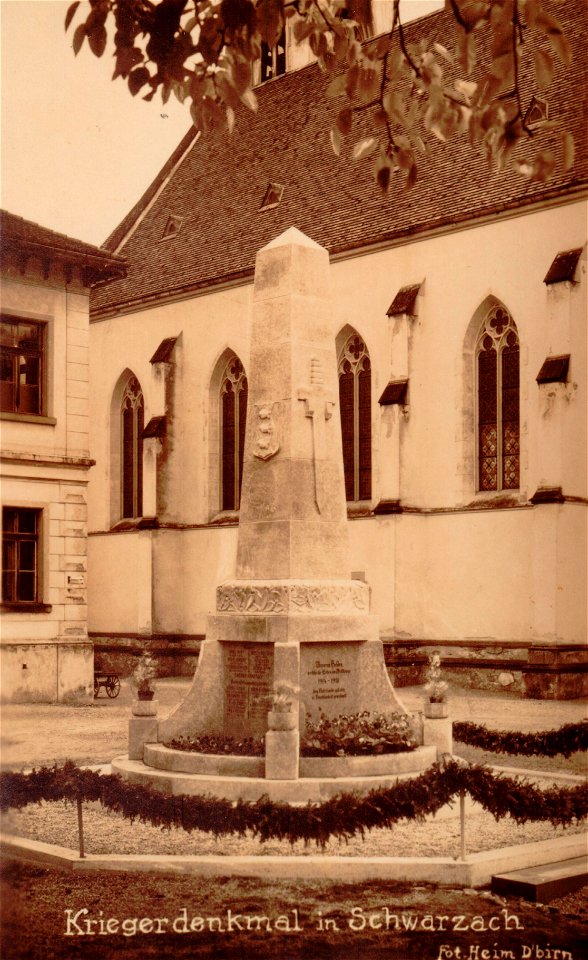 Schwarzach Kriegerdenkmal 19xx
