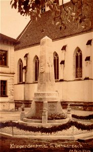 Schwarzach Kriegerdenkmal 19xx