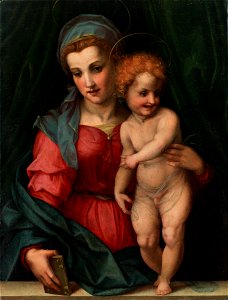 Andrea del Sarto - The Madonna and Child (Tokyo). Free illustration for personal and commercial use.
