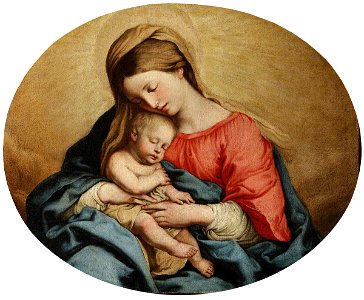 Sassoferrato (1609-1685) (studio of) - The Virgin and Child - 609015 - National Trust