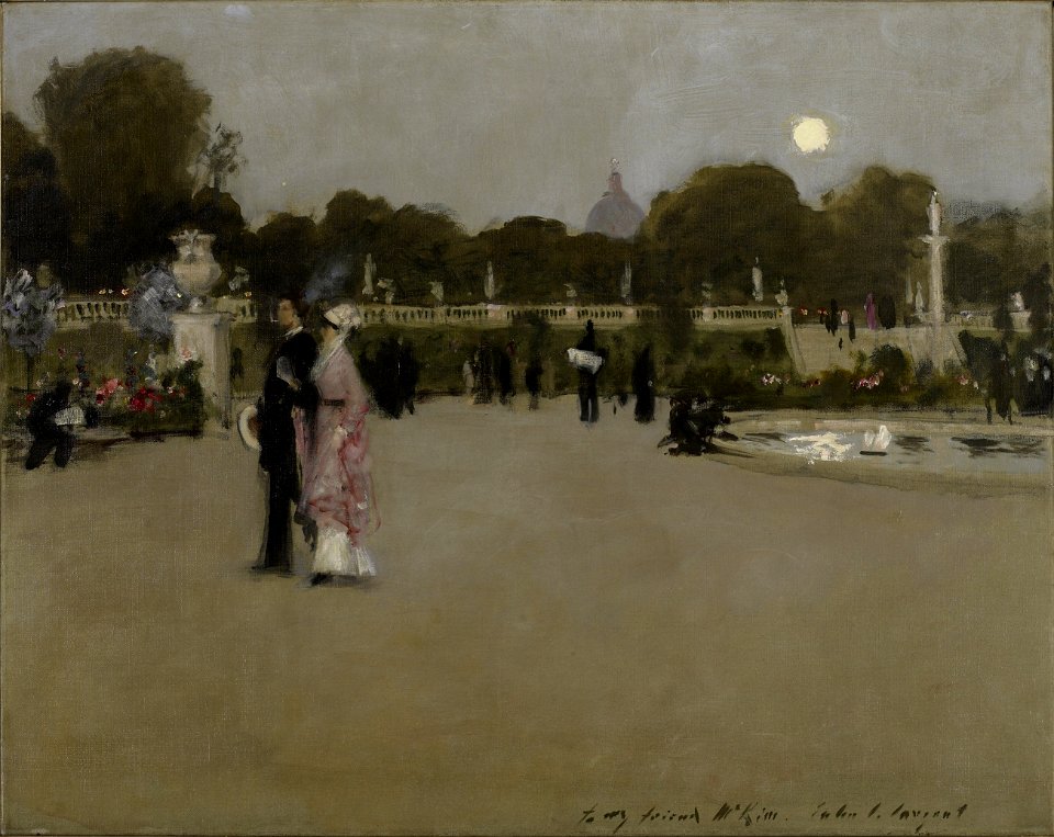 John Singer Sargent - Luxembourg Gardens at Twilight - 16.20 - Minneapolis Institute of Arts