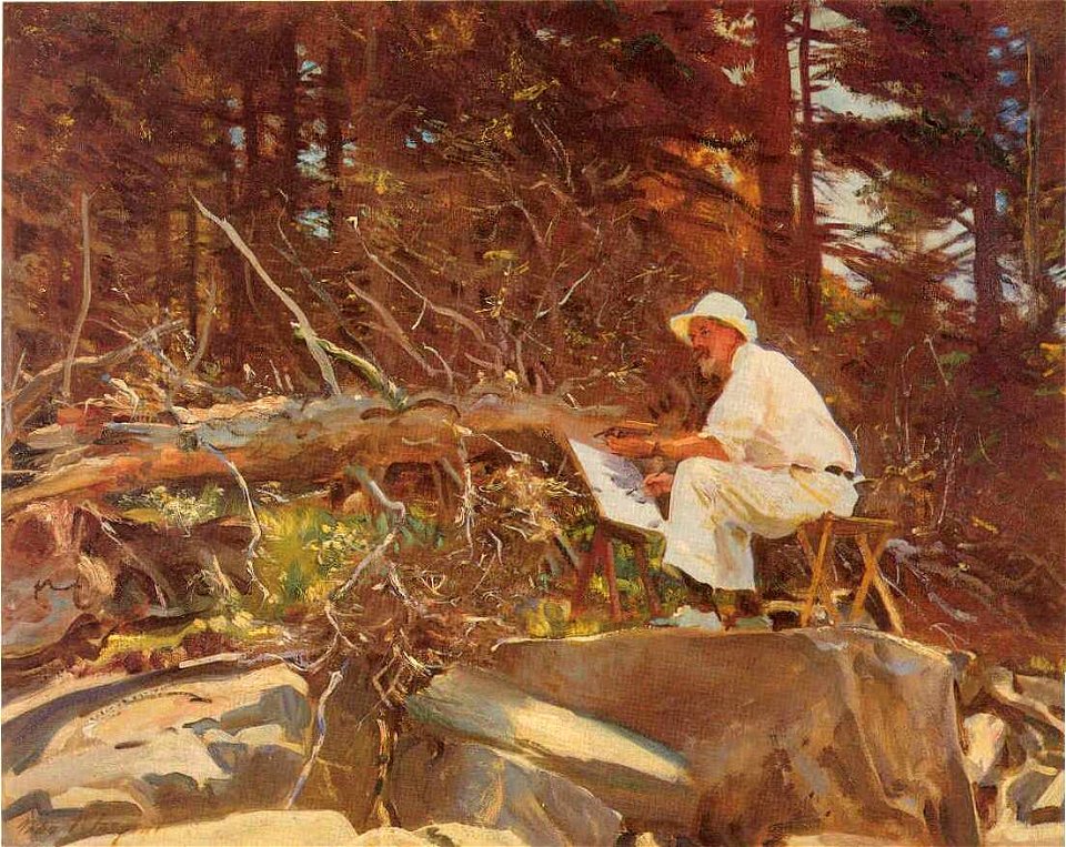 The Artist Sketching by John Singer Sargent