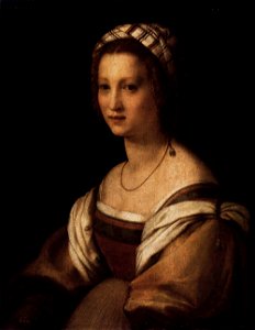 Andrea del Sarto - Portrait of the Artist's Wife - WGA00372