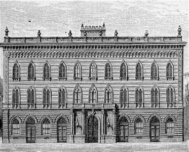 Sassari – Palazzo Giordano (xilografia)