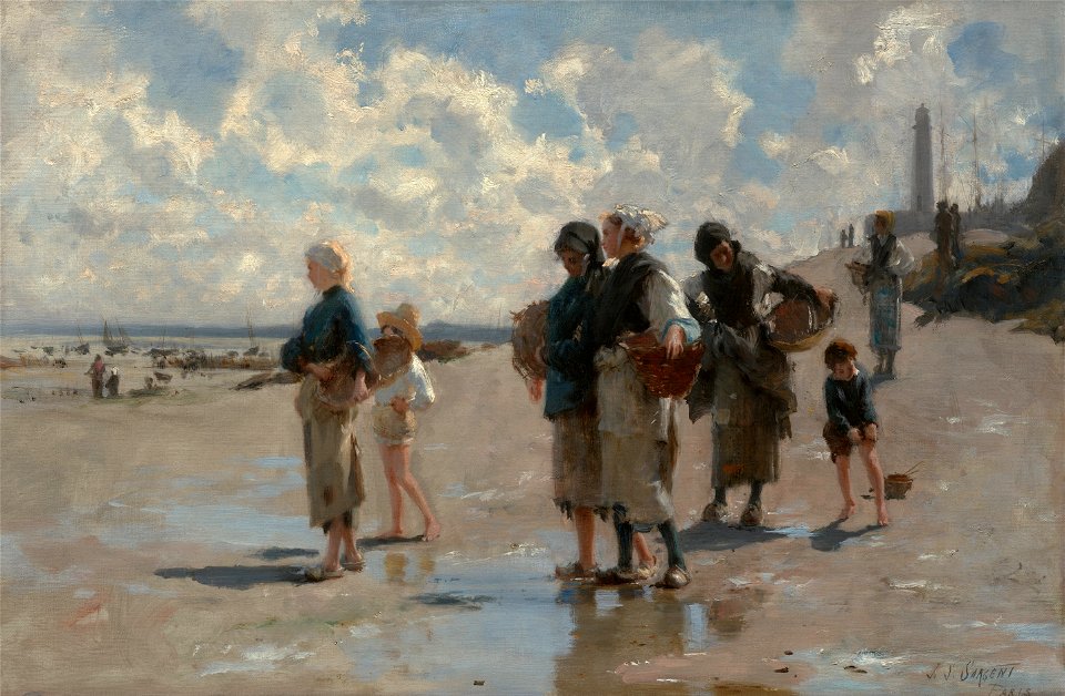 John Singer Sargent - Fishing for Oysters at Cancale - Google Art Project