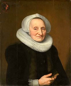 Bartholomäus Sarburgh - Belia Claesdr. wife of Pieter Sebastiaensz. Kettingh - 1630 - SK-A-818. Free illustration for personal and commercial use.