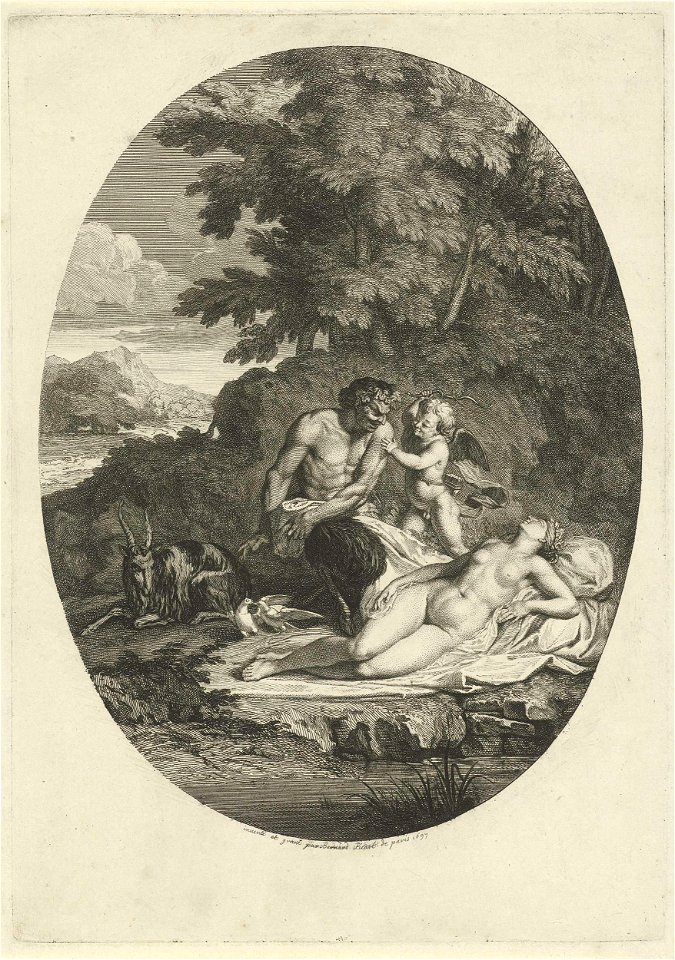 Sater besluipt de slapende Venus