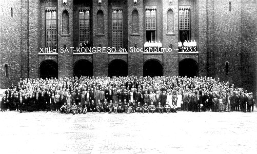 SAT-kongreso Stokholmo 1933