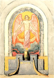 Sascha Schneider Relief für das Grabmal Burghagen c1920