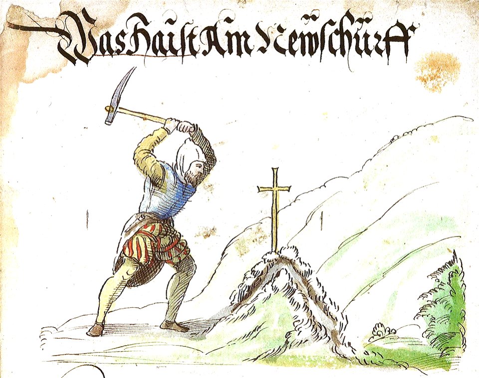 Schwazer Bergbuch Abbildung 004 - Was haist ain newschurff