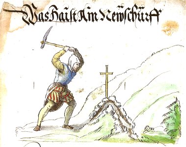 Schwazer Bergbuch Abbildung 004 - Was haist ain newschurff