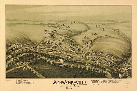 Schwenksville, Montgomery County, Pennsylvania, 1894. LOC 75696531