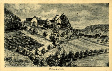 Schwärzloch von Osten (Zeichn-AK 1932)