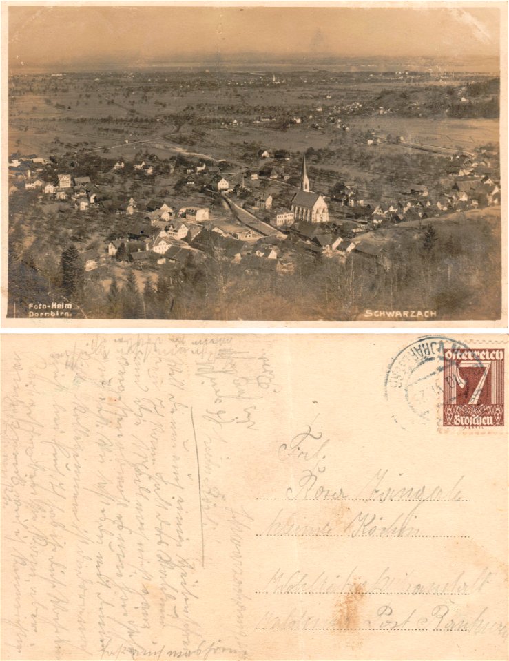 Schwarzach - Lauterach - Rheintal 1925