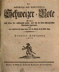Schweizerbote title page 1813