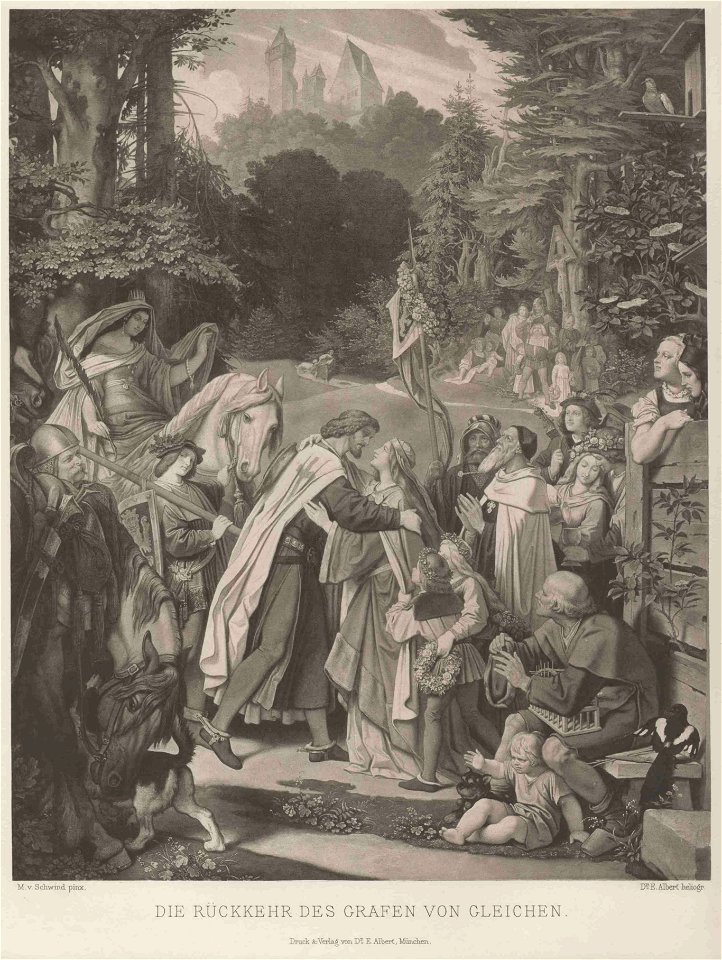 Schwind Die Rückkehr des Grafen von Gleichen