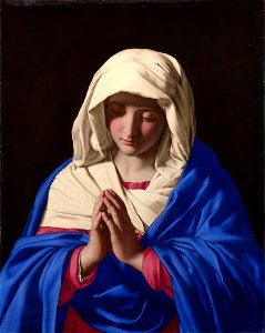 SASSOFERRATO - Virgen rezando (National Gallery, Londres, 1640-50)