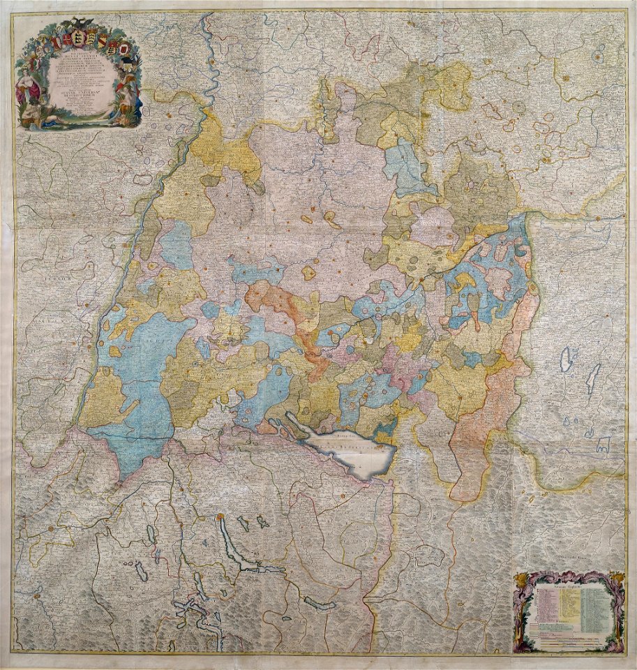 Schwäbischer Kreis Karte um 1750