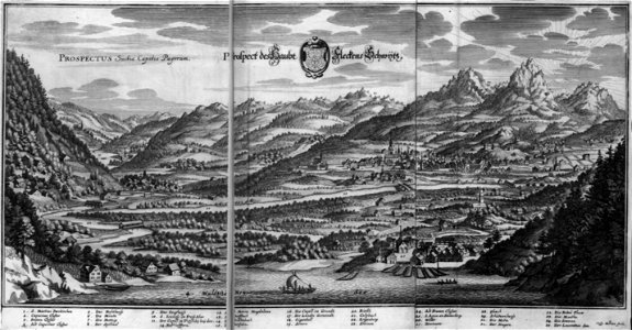 Schwytz im Prospect (Merian)