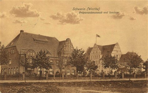 Schwerin a. Warthe, Posen - Präparandenanstalt und Seminar (Zeno Ansichtskarten)