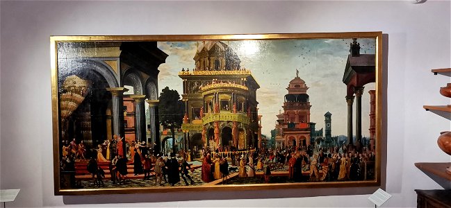 Schöpfer, Hans (attr.) — Esther und Ahasveros — um 1550 60