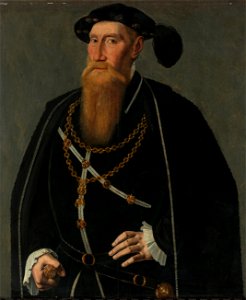 Portrait of Reinoud III van Brederode (1493-1556), Lord of Vianen (Rijksmuseum SK-A-1619). Free illustration for personal and commercial use.
