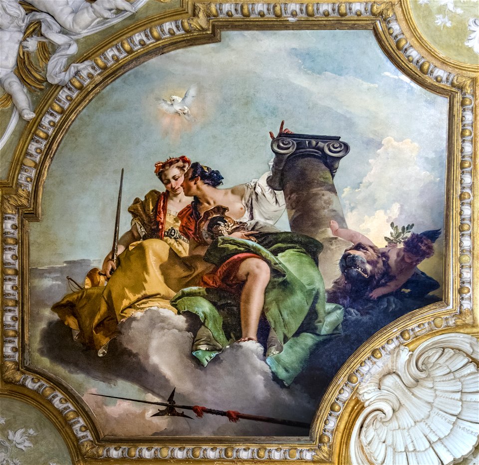 Scuola Grande dei Carmini (Venice) - Sala capitolare - Coraggio e giustizia - Giambattista Tiepolo