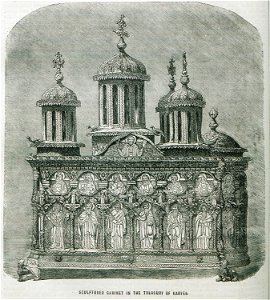 Sculptured cabinet in the Treasury of Caryes - Ainsworth William Francis - 1870