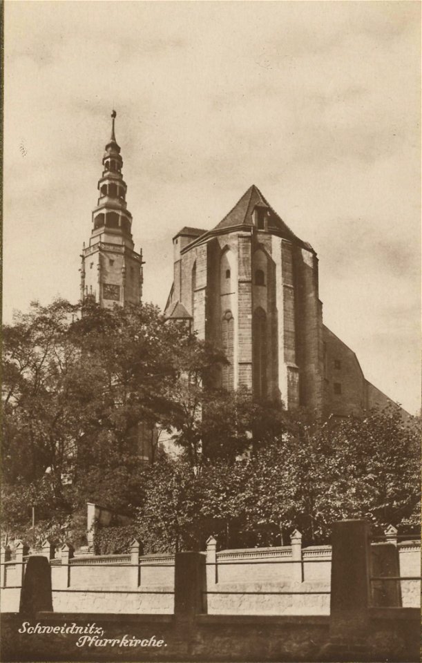 Schweidnitz, Schlesien - Pfarrkirche (Zeno Ansichtskarten)