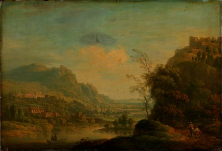 Christian Georg Schütz (I) - Landscape from the Rhine - NG.M.00056 - National Museum of Art, Architecture and Design