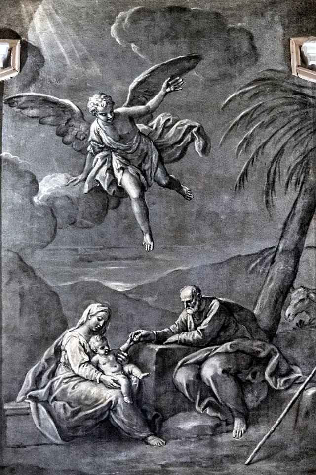 Scuola Grande dei Carmini - Cappella della Madonna del Carmelo - Resto della Sacra Famiglia in Egitto - Niccolò Bambini
