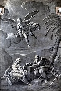 Scuola Grande dei Carmini - Cappella della Madonna del Carmelo - Resto della Sacra Famiglia in Egitto - Niccolò Bambini