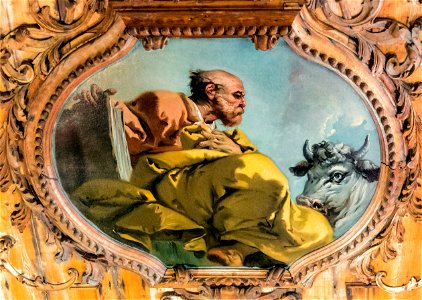 Scuola Grande dei Carmini - Sala dell'Albergo - Soffitto - San Lucca di Giustino Menescardi