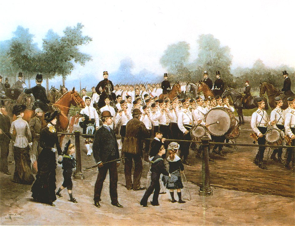 Scots guards band 1880
