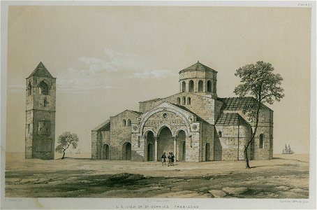 SE view of St Sophia's, Trebizond - Texier Charles - 1864